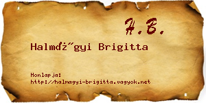 Halmágyi Brigitta névjegykártya