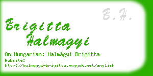 brigitta halmagyi business card
