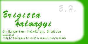 brigitta halmagyi business card